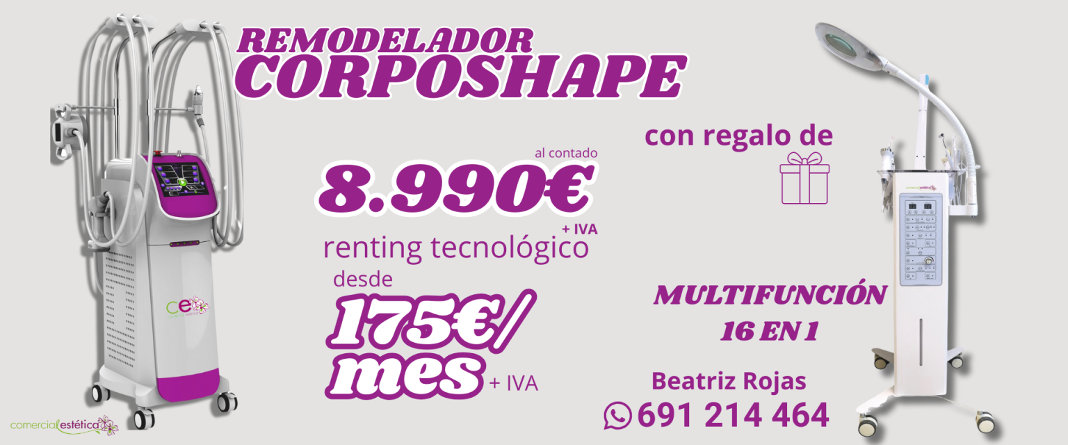 Remodelador corporal Corposhape con regalo de equipo Multifunción 16 en 1.